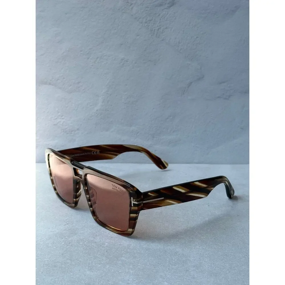 NEW Tom Ford Redford FT1153 Sunglasses Havana Photochromic